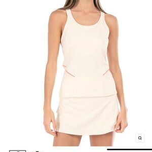 K Swiss Flamingo & Cream Skirt XL	and Tank L